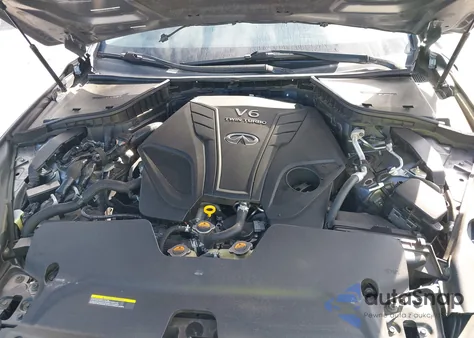 2019 Infiniti Q50 3.0T Luxe z USA, uszkodzony, nr VIN JN1EV7AP3KM543143